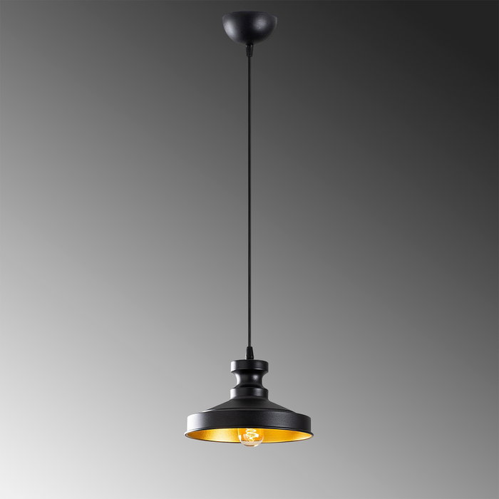 Opviq Lámpara de araña industrial negra 182BLACK-S